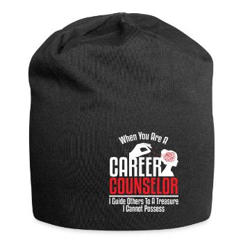 Career Counselor Guide To Treasure - Jersey Beanie - black - Front