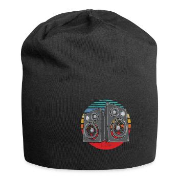 Vintage Subwoofer Music Audio Stereo - Jersey Beanie - black - Front