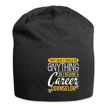 I Became A Career Counselor - Jersey Beanie - black - Front
