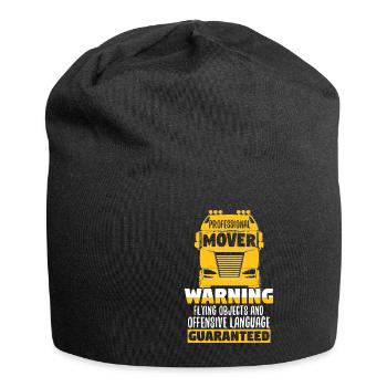 Professional Mover Trucker Warning - Jersey Beanie - black - Front