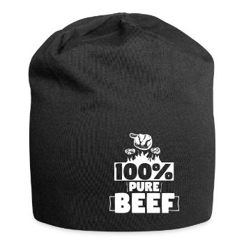 100% Pure Beef Meat Lover - Jersey Beanie - black - Front