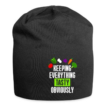Keto Keeping Everything Tasty Obviously - Jersey Beanie - black - Front