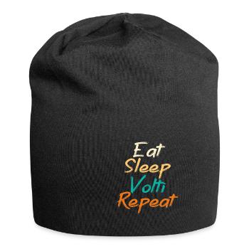 Eat Sleep Volti Repeat Voltigieren - Jersey-Beanie - Schwarz - Vorne