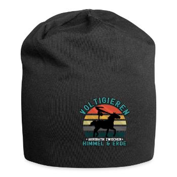 Mädchen Voltigieren Volti - Jersey-Beanie - Schwarz - Vorne