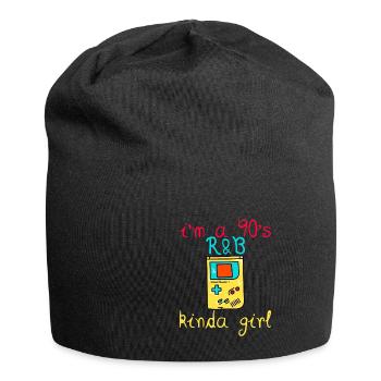 I'm a 90's R'b Kinda Girl 13 - Jersey Beanie - black - Front