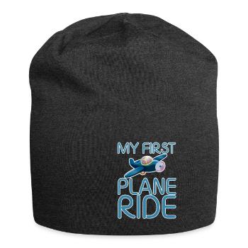 My First Plane Ride 29 - Jersey Beanie - charcoal grey - Front