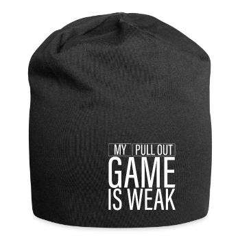 My Pullout Game Is Weak 3 - Jersey-Beanie - Schwarz - Vorne