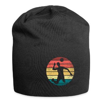 Volleyball Angriff - Jersey-Beanie - Schwarz - Vorne