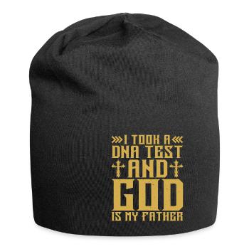 I took a DNA test and God is my father 17 - Jersey Beanie - black - Front