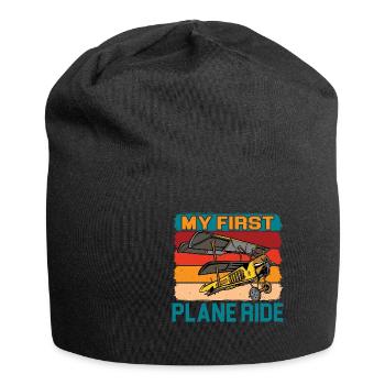 My First Plane Ride 38 - Jersey Beanie - black - Front