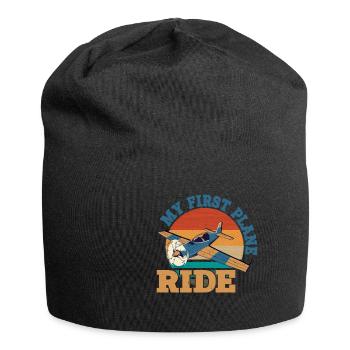 My First Plane Ride 39 - Jersey Beanie - black - Front