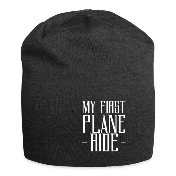 My First Plane Ride 42 - Jersey Beanie - charcoal grey - Front