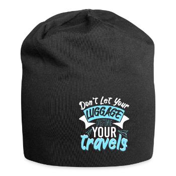 Let Your Luggage Define Your Travels - Jersey Beanie - black - Front