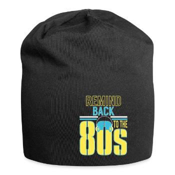 Back To The 80s Retro Walkman - Jersey Beanie - black - Front