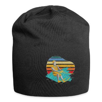 Water Skiing Summer Fun - Jersey Beanie - black - Front