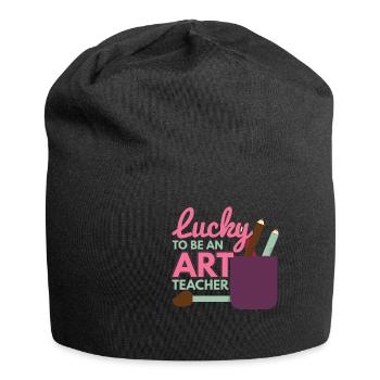 To Be An Art Teacher - Jersey Beanie - black - Front