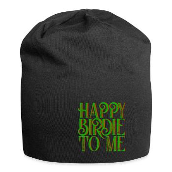 Happy Birdie To Me 3 - Jersey-Beanie - Schwarz - Vorne