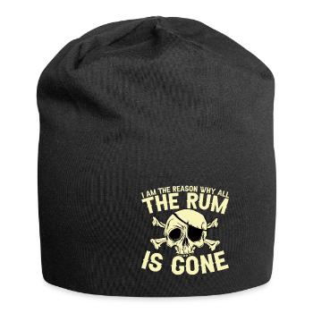 I Am The Reason Why All The Rum Is Gone - Jersey-Beanie - Schwarz - Vorne
