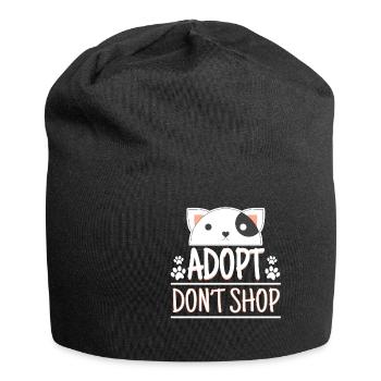 Adopt Dont Shop Pet Adoption Awareness - Jersey Beanie - black - Front