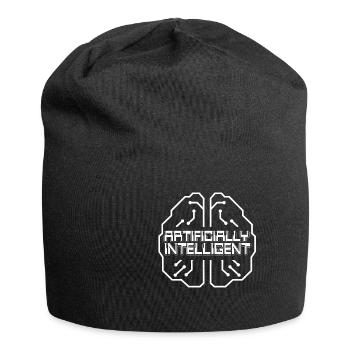 Artificial Intelligence Data Brain Chip Layer - Jersey Beanie - black - Front