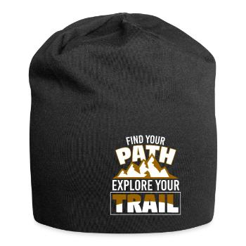Find Your Path Explore Your Trail - Jersey Beanie - black - Front