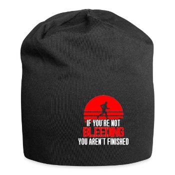 If Youre Not Bleeding Not Finished Trailrunning - Jersey Beanie - black - Front