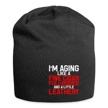 I'm Aging Like A Fine Cigar 3 - Jersey Beanie - black - Front
