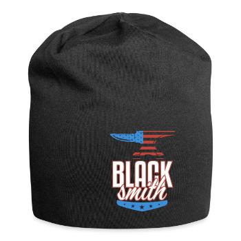 American Flag Blacksmith Stars And Stripes - Jersey Beanie - black - Front