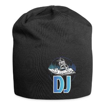 Electronic Visualizer Turntables Cool DJ - Jersey Beanie - black - Front