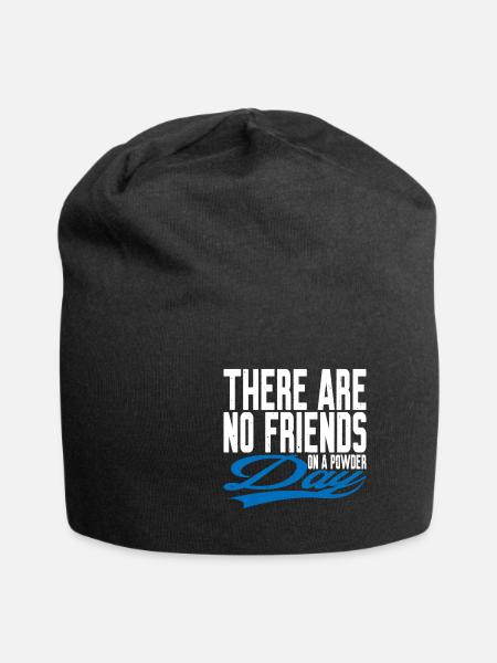 There Are No Friends On A Powder Day 3 - Jersey-Beanie - Schwarz
