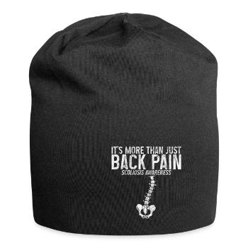 C’est plus que des maux de dos, une conscience de la scoliose - Bonnet en jersey - noir - Devant