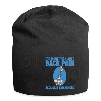 Its More Than Just Back Pain, Scoliosis Awareness2 - Jersey Beanie - black - Front