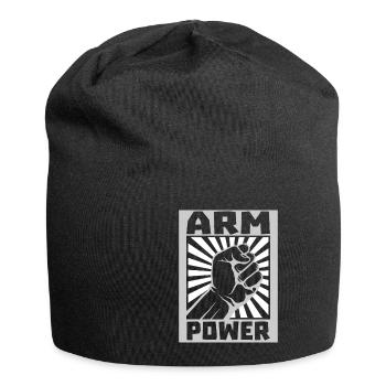 Arm Power Vintage Arm Wrestling - Jersey Beanie - black - Front