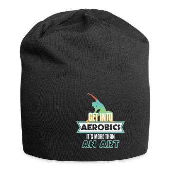 Get Into Aerobics Its More Than Art - Jersey Beanie - black - Front