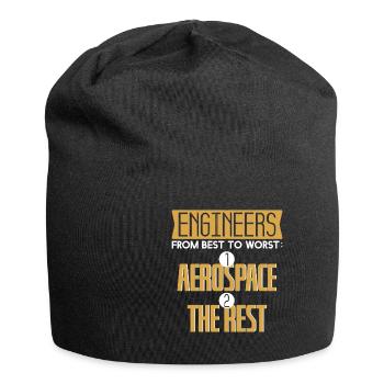 Engineers Best To Worst Aerospace Rest - Jersey Beanie - black - Front