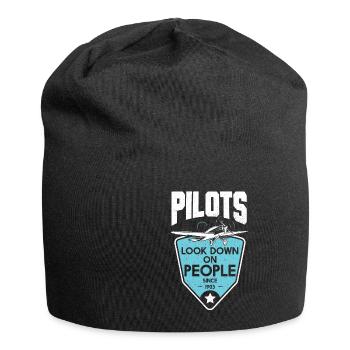 Pilots Look Down On People Since 1903 - Jersey Beanie - black - Front