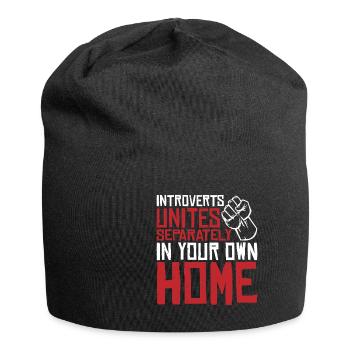 Introvertis s’unit séparément dans votre propre maison 3 - Bonnet en jersey - noir - Devant