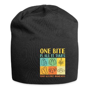 No Nuts Allowed Give Me Chocolate Awareness - Jersey Beanie - black - Front