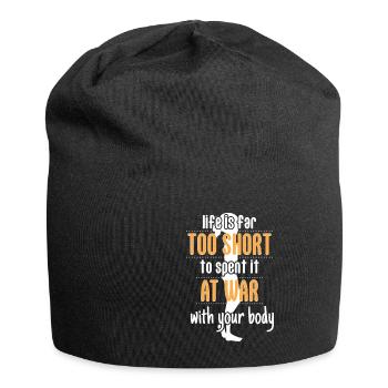 Im More Than My Weight Anorexia Aware - Jersey Beanie - black - Front