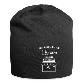 15 Jahre in einer Firma - Jersey-Beanie - Schwarz - Vorne