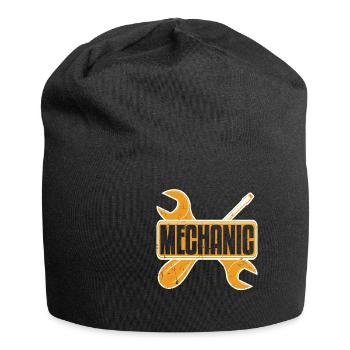 Car Mechanic Wrench And Screwdriver - Jersey Beanie - black - Front