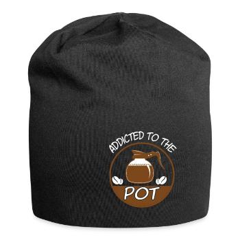 Addicted To The Pot Barista - Jersey Beanie - black - Front