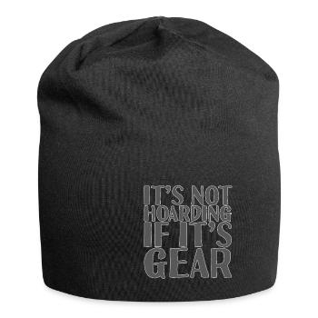 It's Not Hoarding If It's Gear 3 - Jersey Beanie - black - Front