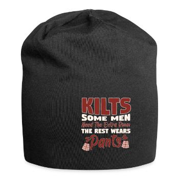 Kilts Some Men Need The Extra Room - Jersey Beanie - black - Front
