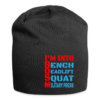 Im Into BDSM Bench Squat Deadlift Presse militaire14 - Bonnet en jersey - noir - Devant