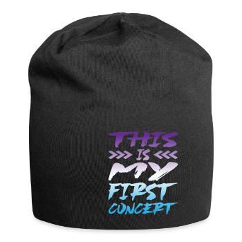 This is My First Concert 36 - Jersey Beanie - black - Front