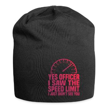 I Saw The Speed Limit I Just Didn't See You 3 - Jersey-Beanie - Schwarz - Vorne