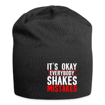 It's Okay Everybody Shakes Mistakes 4 - Jersey-Beanie - Schwarz - Vorne