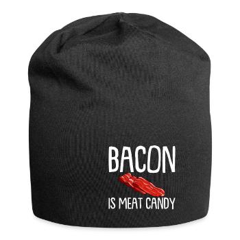 Le bacon est un bonbon à la viande - Bonnet en jersey - noir - Devant