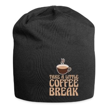 Take A Little Coffee Break 2 - Jersey Beanie - black - Front